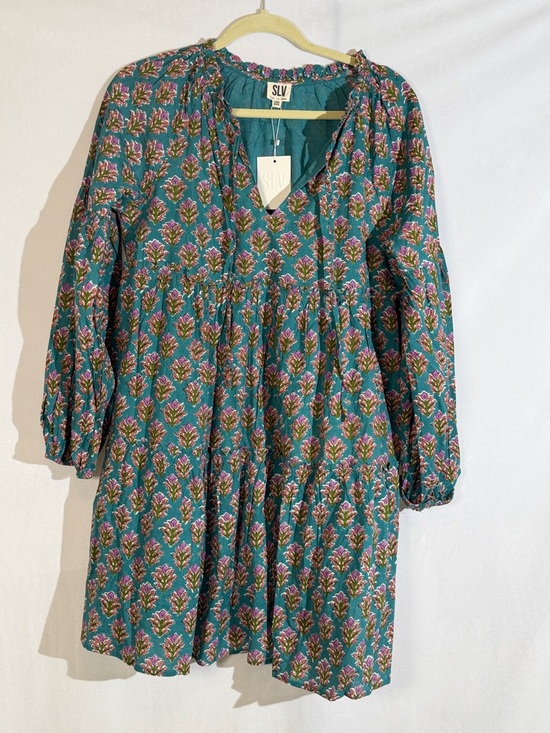 Slv Sur La Vague Dresses & Skirts - Sur La Vague Mini Dress One Size S/M FLORAL block Print NWT